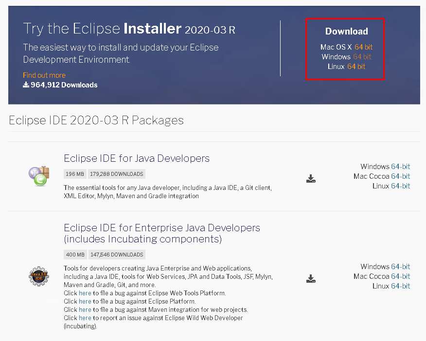 eclipse for java developers mac